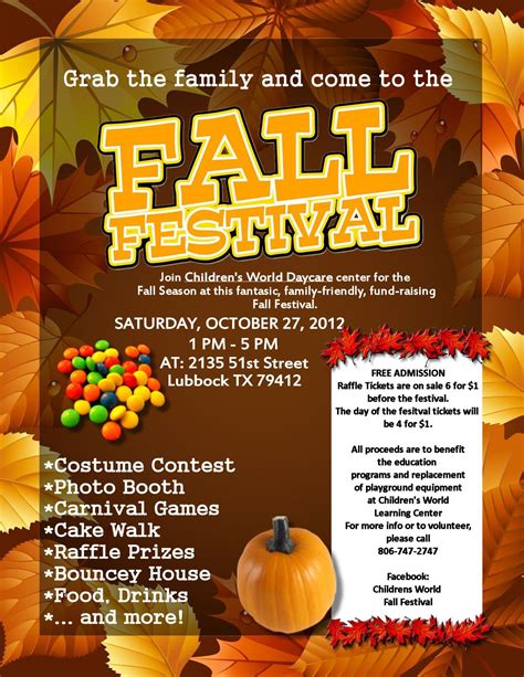 community fall festival ideas.